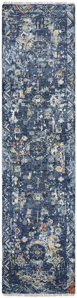 Distressed Khotan Navy Multi